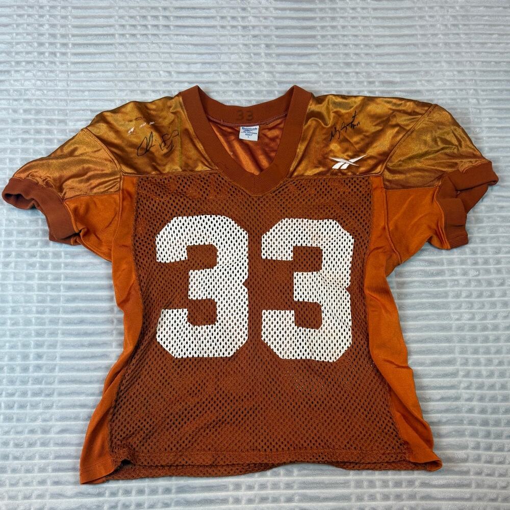 Texas Longhorns Signed Practice Jersey Mack Brown Chris Simms Major Applewhite
